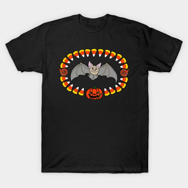 Halloween Bat T-Shirt by HonuHoney